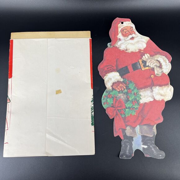 Vintage Christmas Window Stencils Frosti-White Unused & Santa Paper Decor - Picture 2 of 11